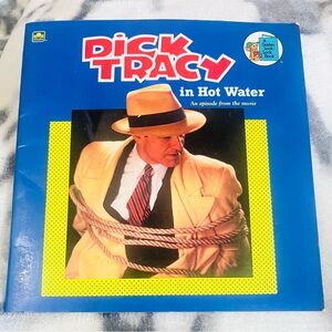 1990 Vintage Disney Dick Tracy “In Hot Water” Paperback Golden Book